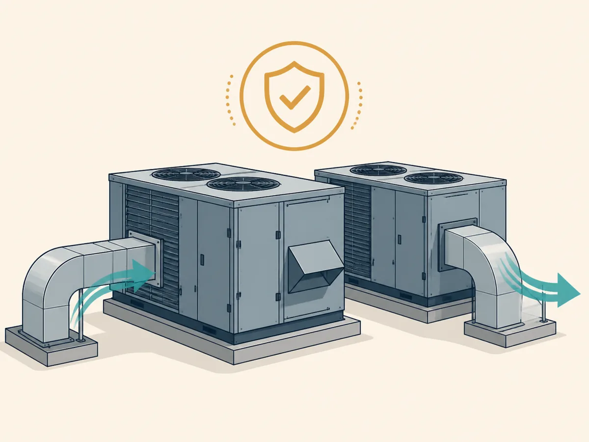 Rooftop Units (RTUs) service illustration
