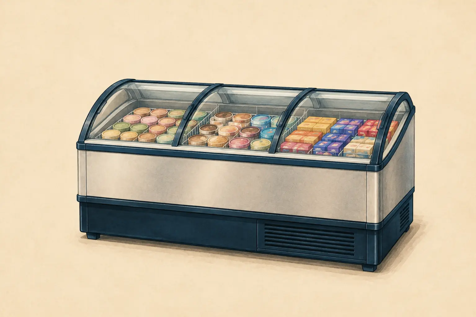 Ice Cream / Frozen-Food Merchandisers service illustration